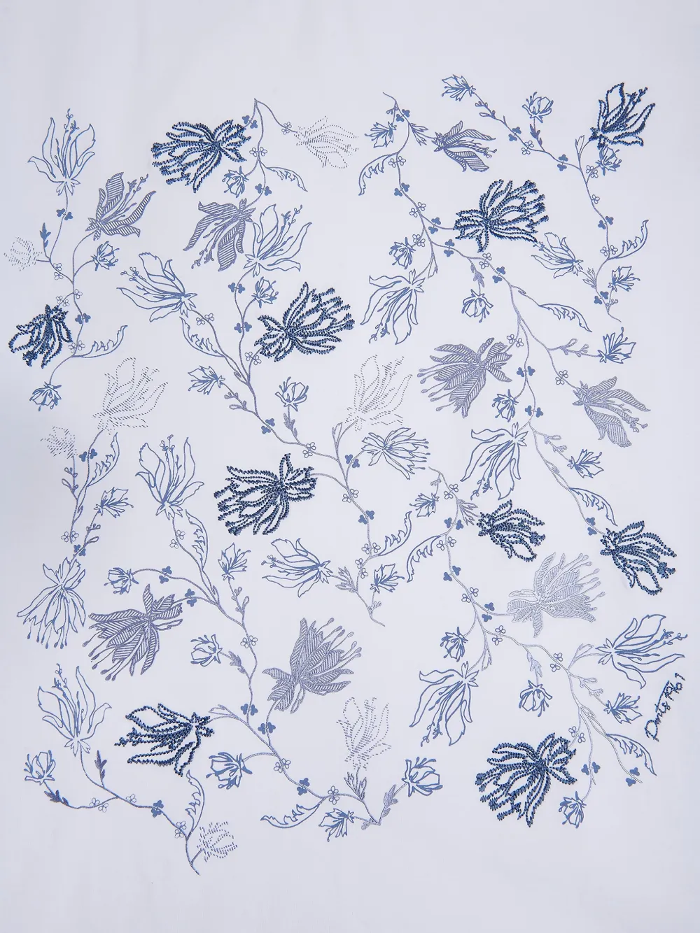 Ports 1961 T-shirt met bloemenprint Wit