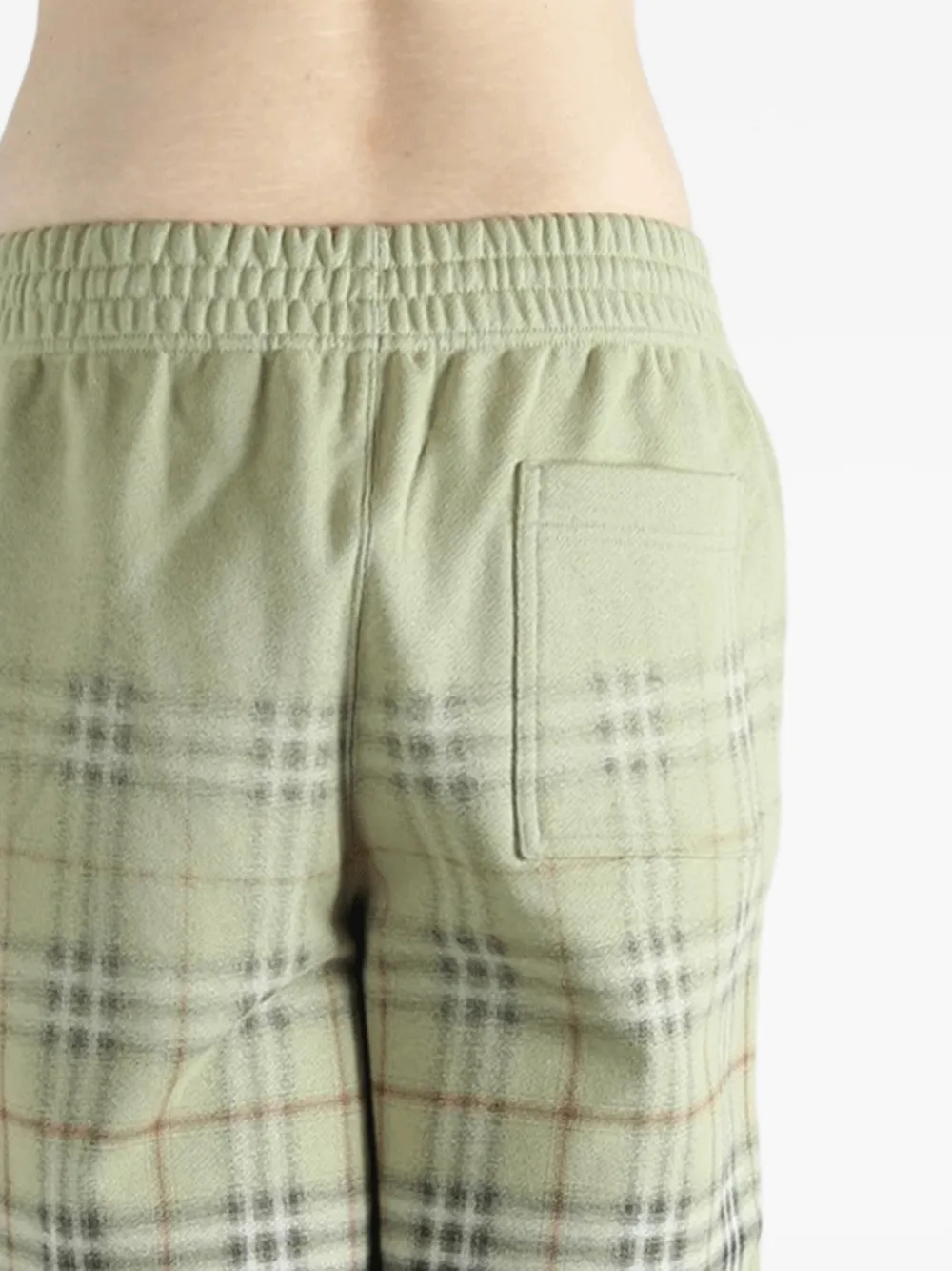  Burberry Tartan-pattern Elasticated Shorts - Green 