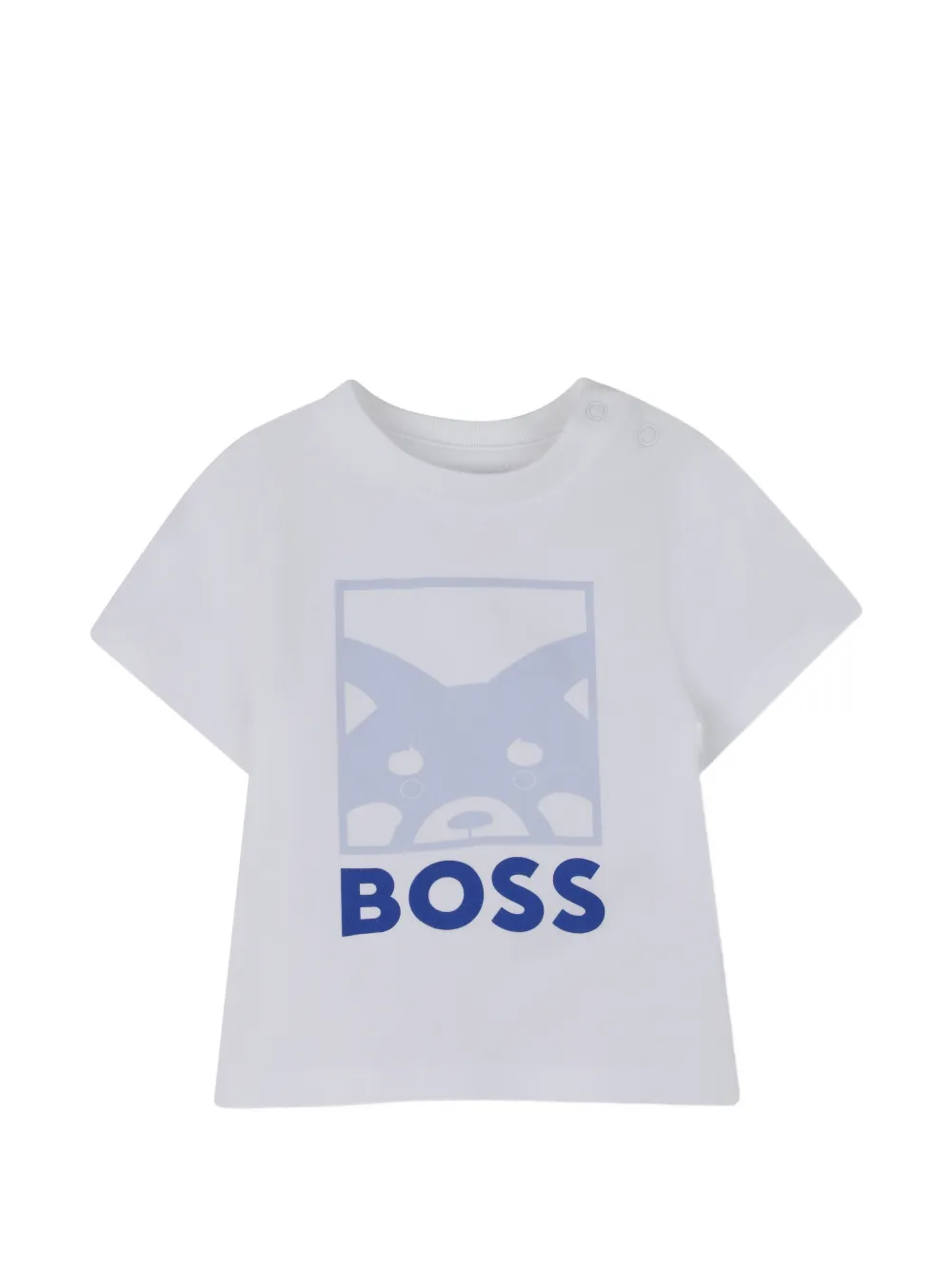 BOSS Kidswear Geribbelde set met capuchon Blauw