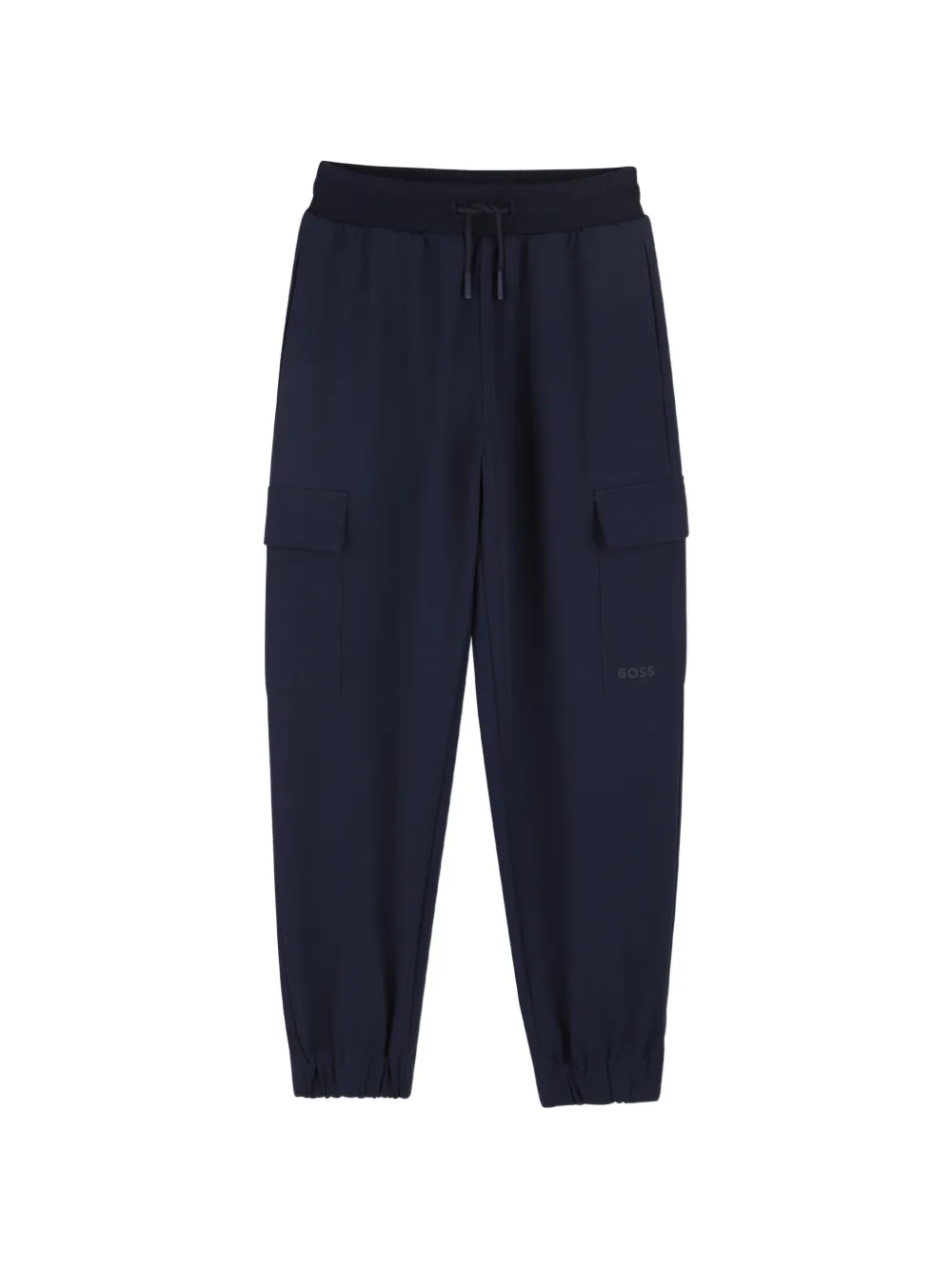 BOSS Kidswear cargo drawstring trousers - Blu