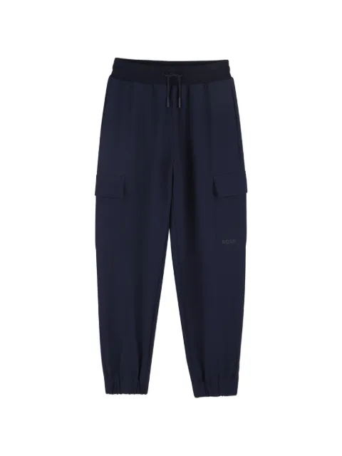BOSS Kidswear pantalon cargo à lien de resserrage