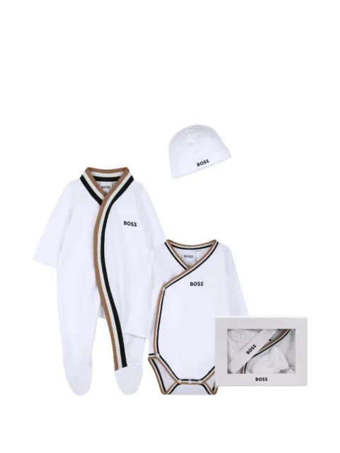 BOSS Kidswear striped babygrow set