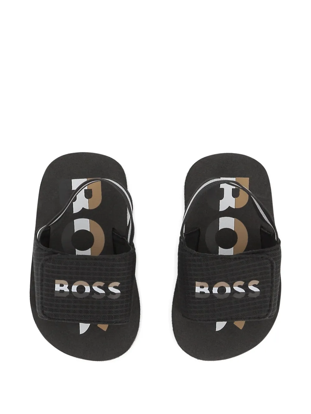 BOSS Kidswear Aqua slide sandals Zwart