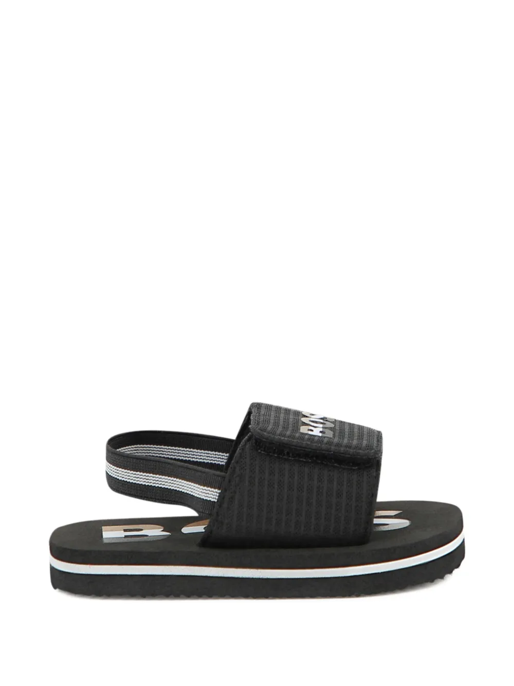BOSS Kidswear Aqua slide sandals Zwart