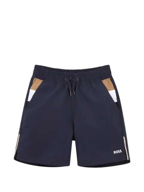 BOSS Kidswear drawstring-waist swim shorts
