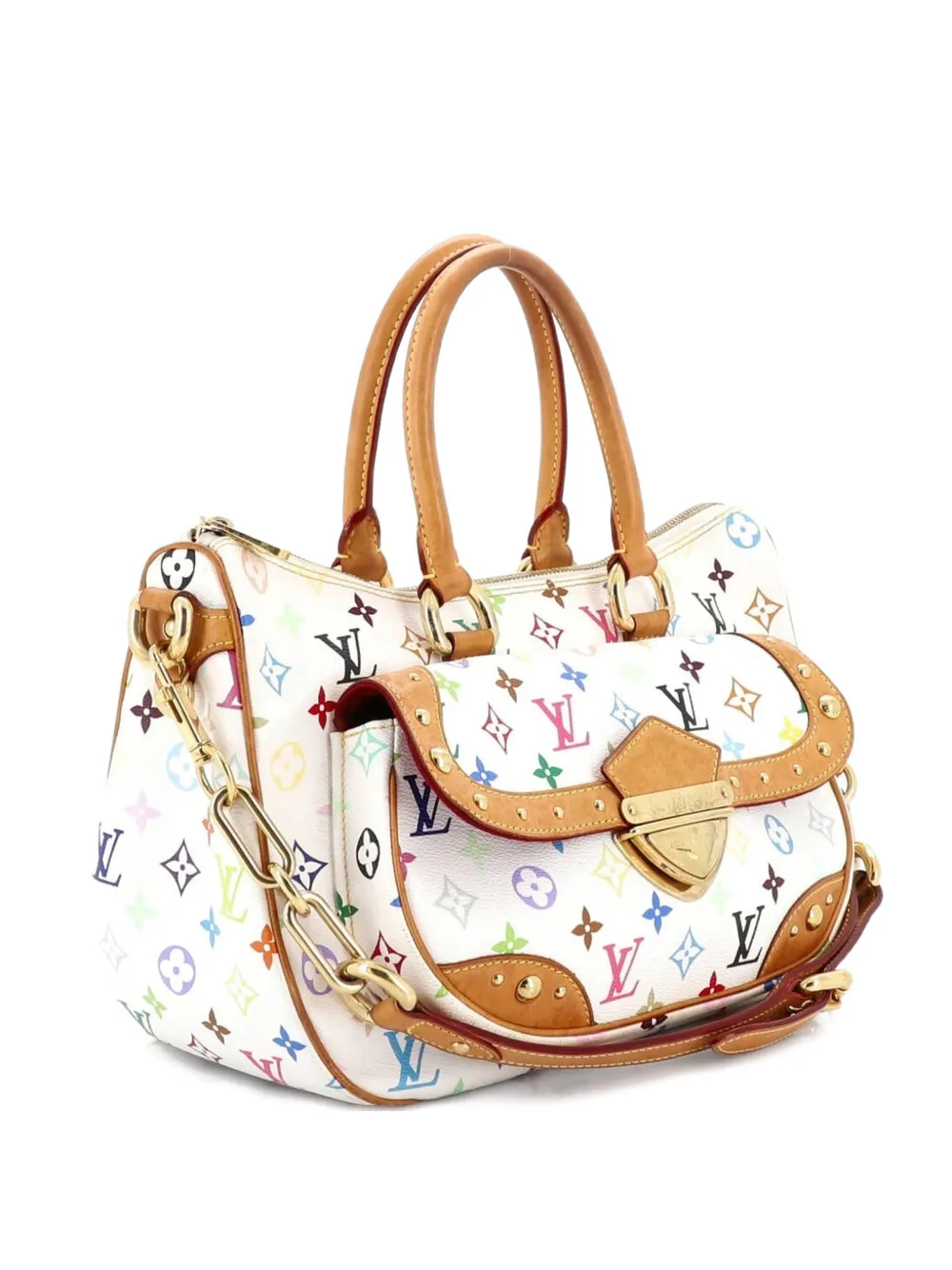 Louis Vuitton Pre-Owned Rita Handbag Monogram Multicolor satchel - Bianco
