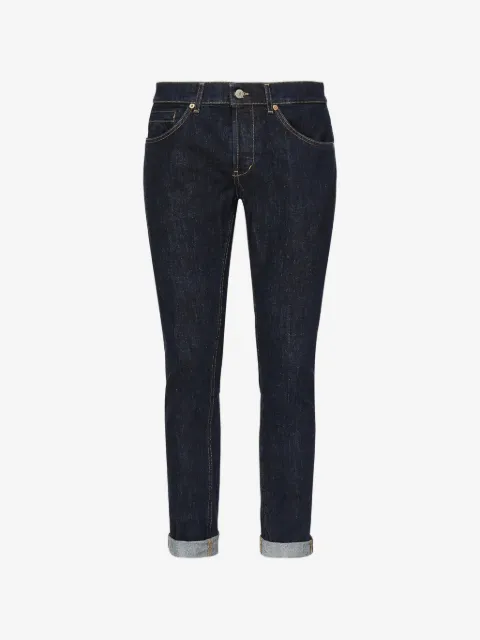 DONDUP Calça jeans com cinco bolsos e barra dobrada