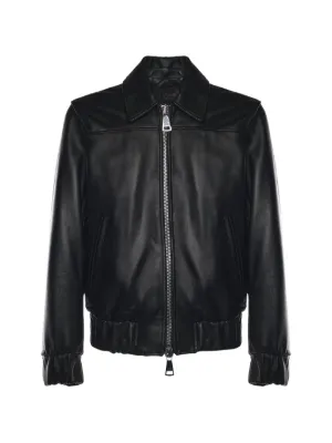 COOR zip-up Leather Jacket | Black | FARFETCH GE