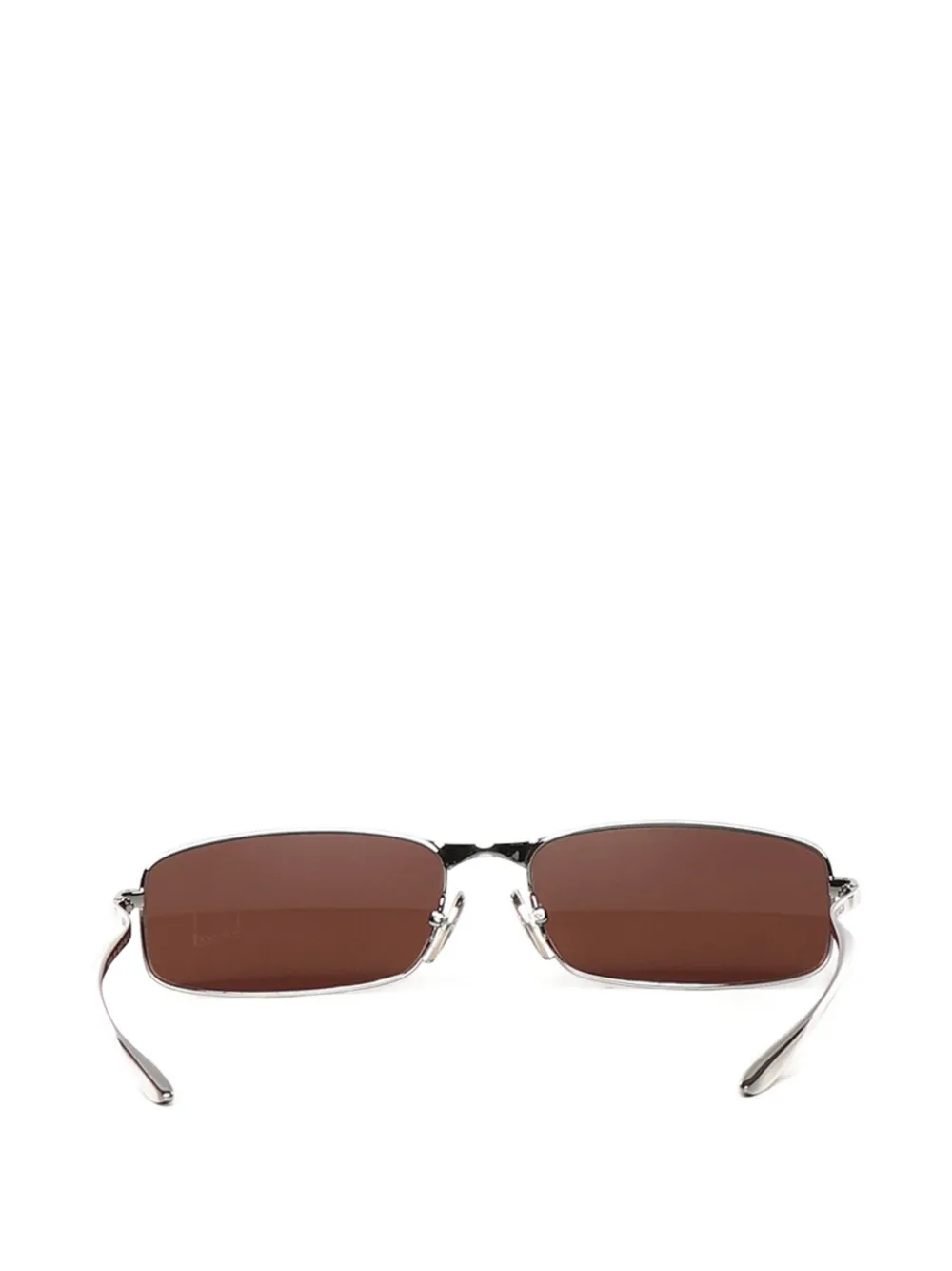 Balenciaga Rectangle-frame Sunglasses - Silver 