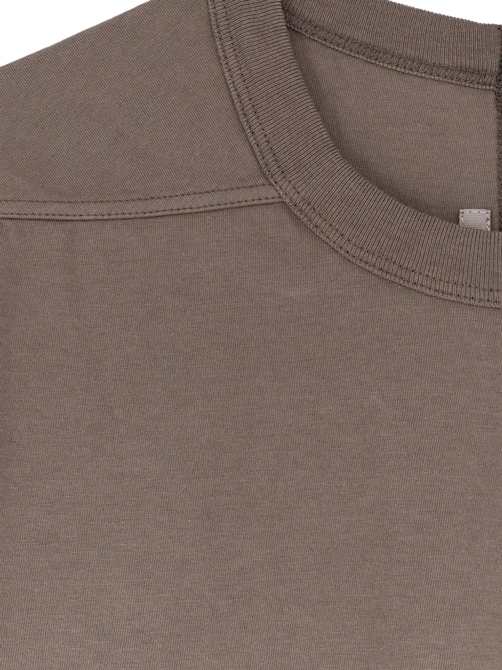 Rick Owens Geribbeld T-shirt met ronde hals Grijs