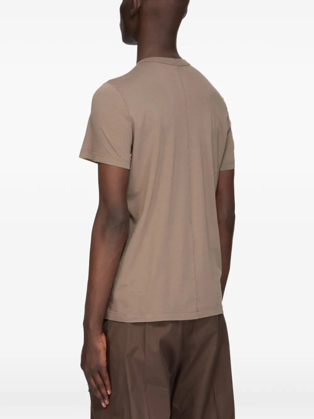 Rick Owens Geribbeld T-shirt met ronde hals Grijs