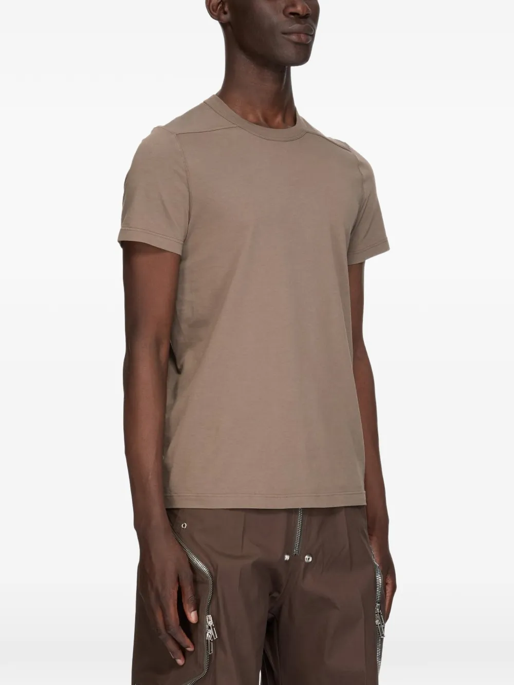 Rick Owens Geribbeld T-shirt met ronde hals Grijs