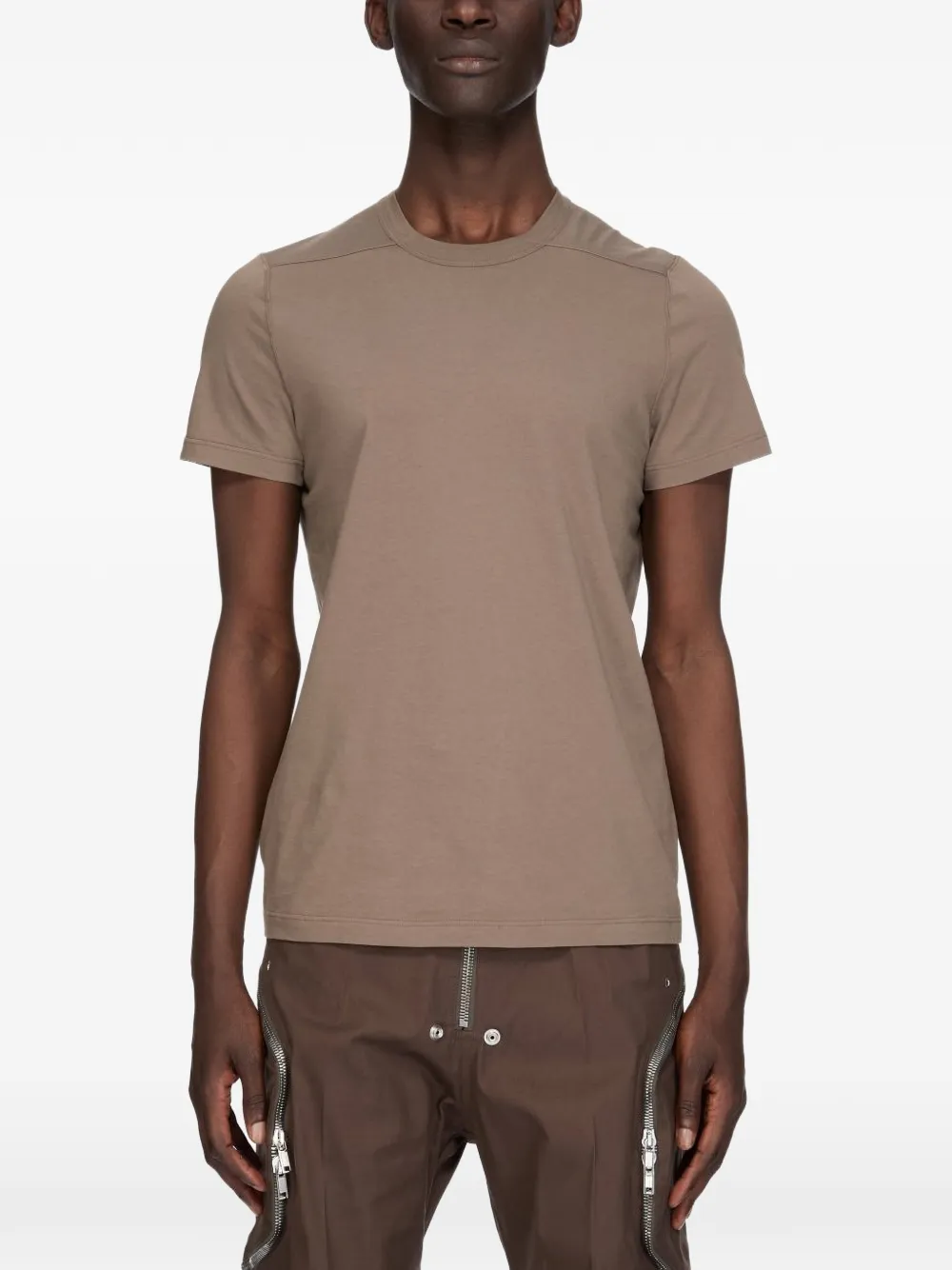 Rick Owens Geribbeld T-shirt met ronde hals Grijs