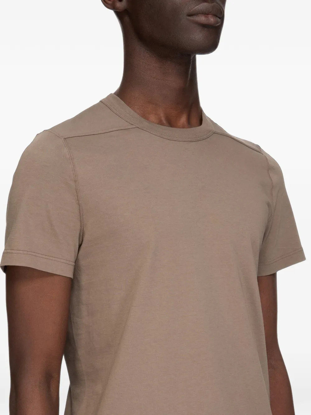 Rick Owens Geribbeld T-shirt met ronde hals Grijs