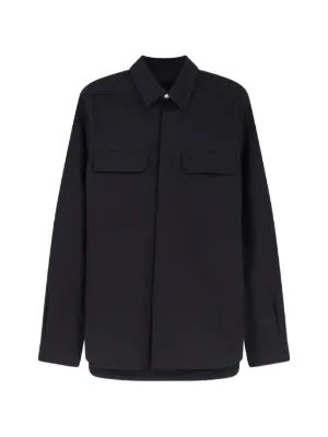Rick Owens ボタン シャツ | ブラック | FARFETCH JP