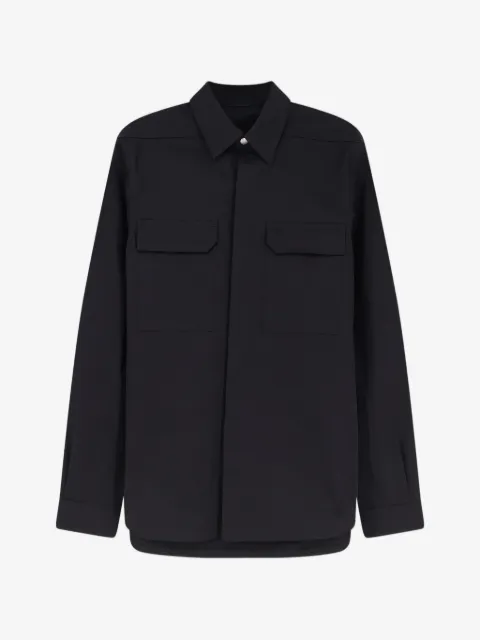 Rick Owens double-pocket long-sleeve shirt