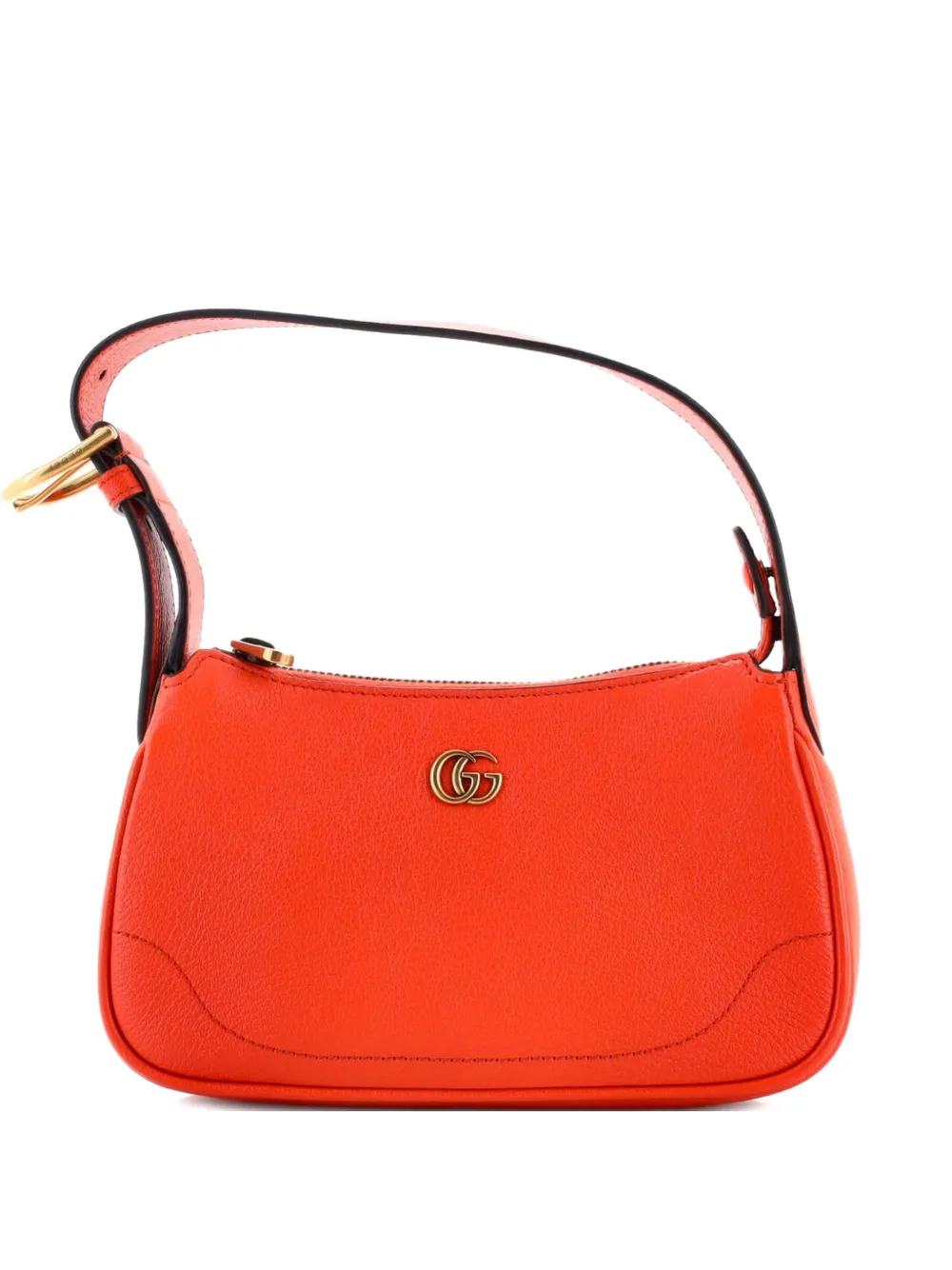 Gucci Pre-Owned Aphrodite Leather Mini shoulder bag - Arancione