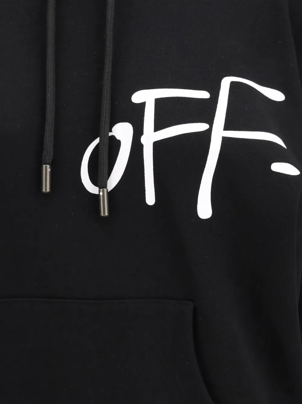  Off-white Logo-detail Hoodie - Black 