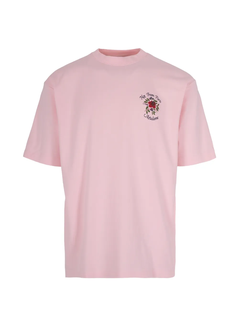 Drôle De Monsieur floral print T-shirt - Rosa