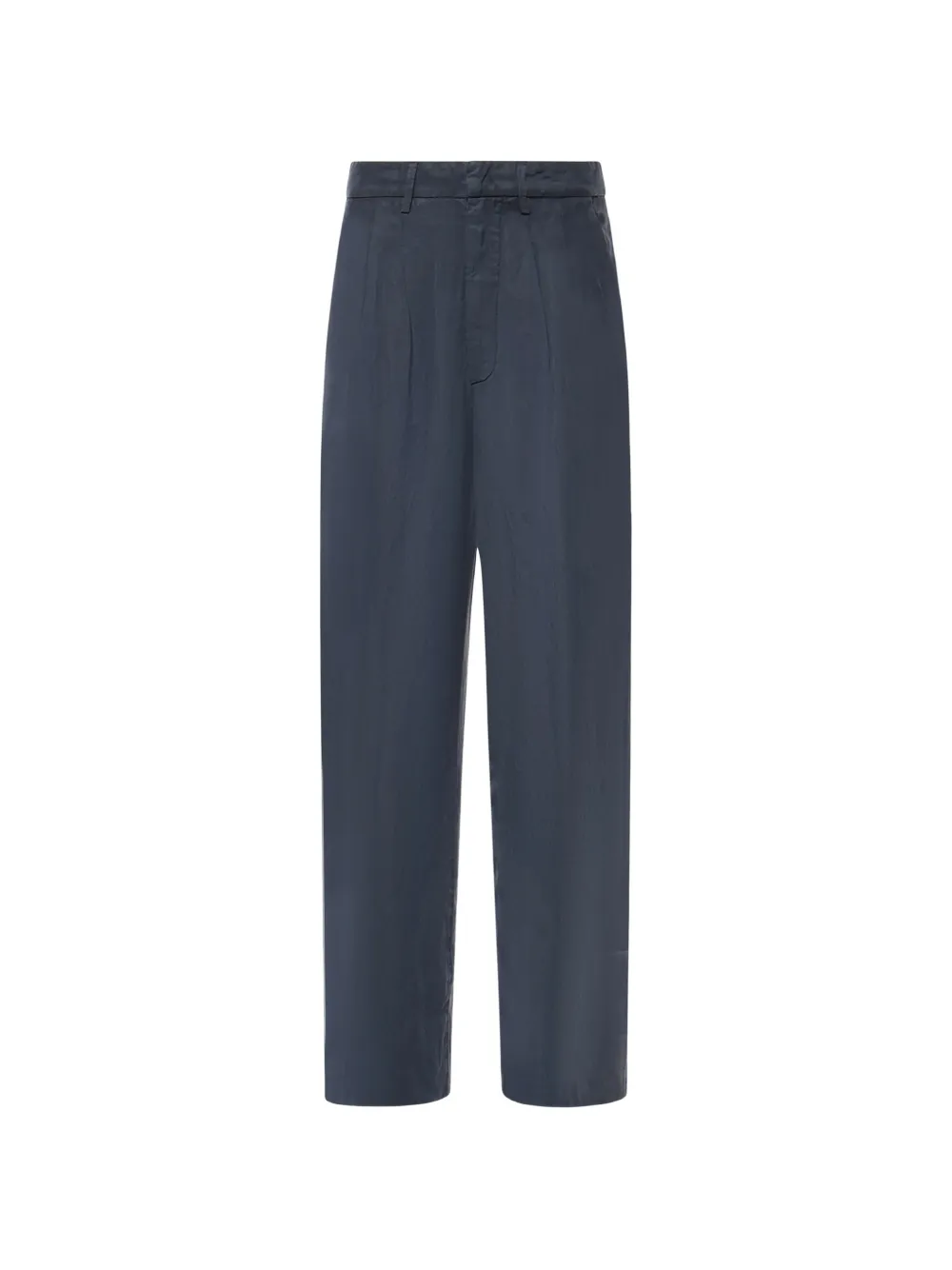 DONDUP pleated satin-finish trousers - Blu