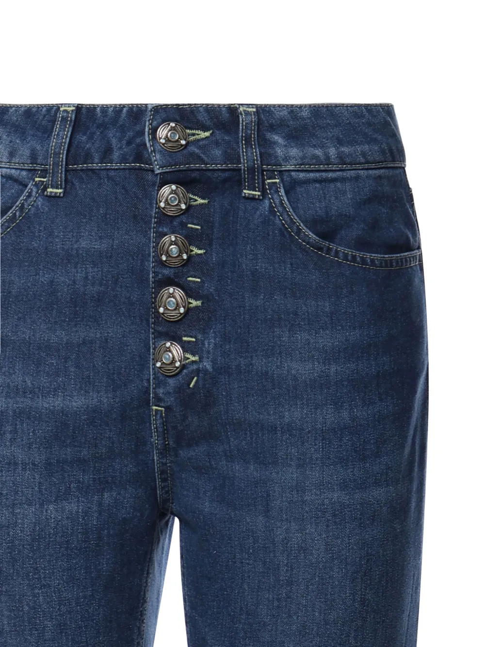  Dondup Buttoned Five-pocket Jeans - Blue 