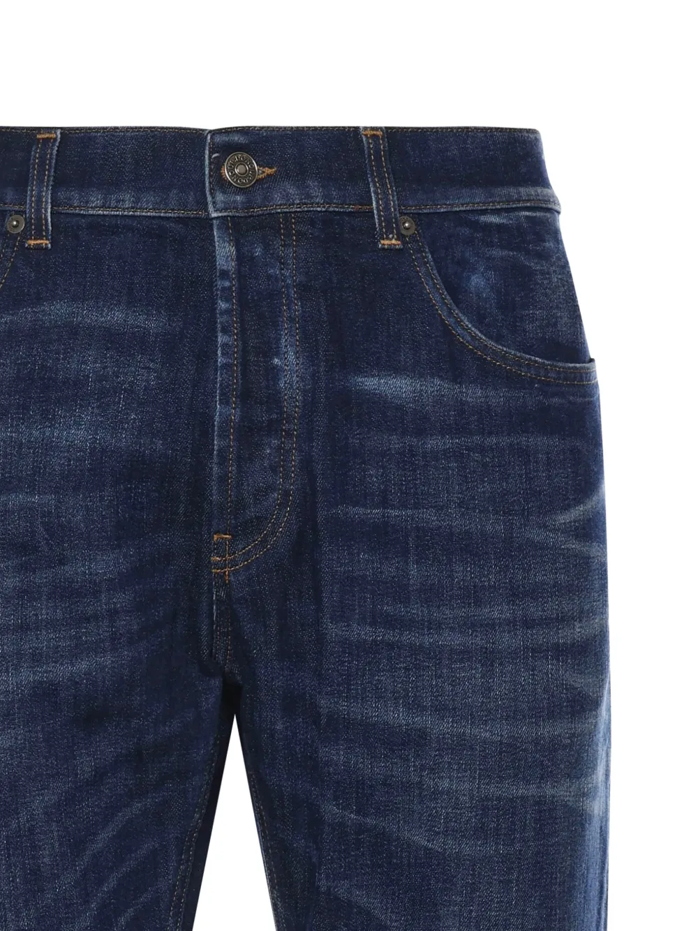  Dondup Contrast-stitching Jeans - Blue 