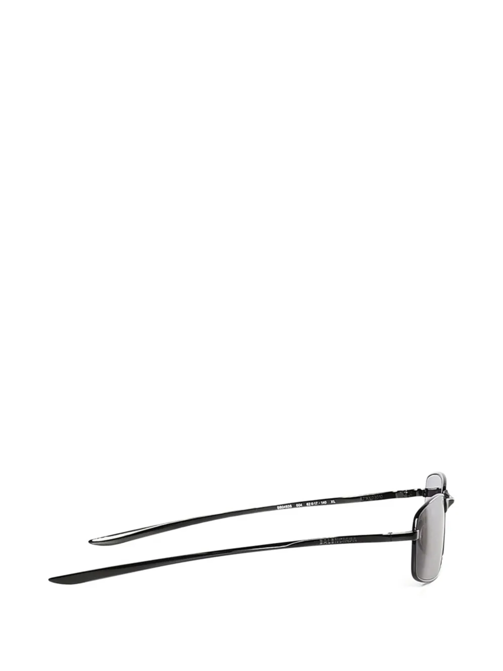 Balenciaga Rectangle-frame Sunglasses - Black 