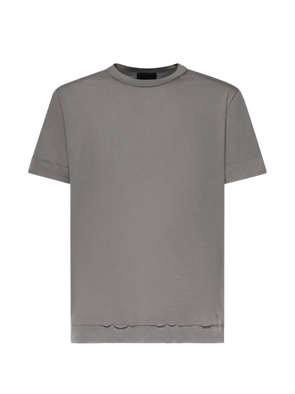 Dondup Raw-cut T-shirt In Gray
