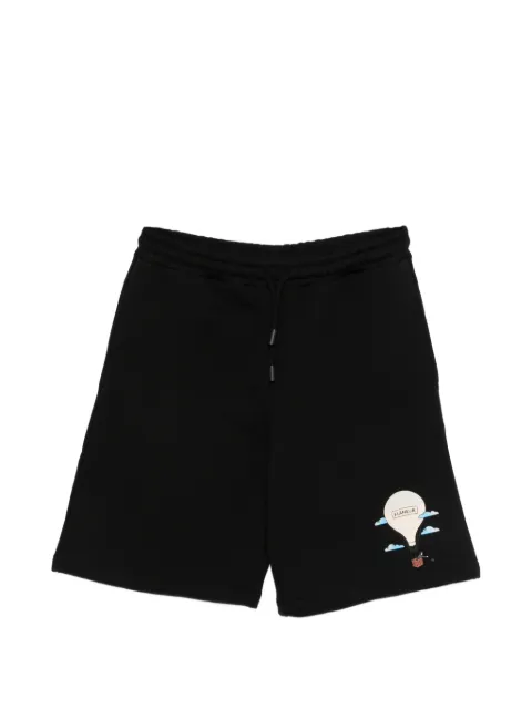 FLÂNEUR Aéronautique drawstring graphic shorts