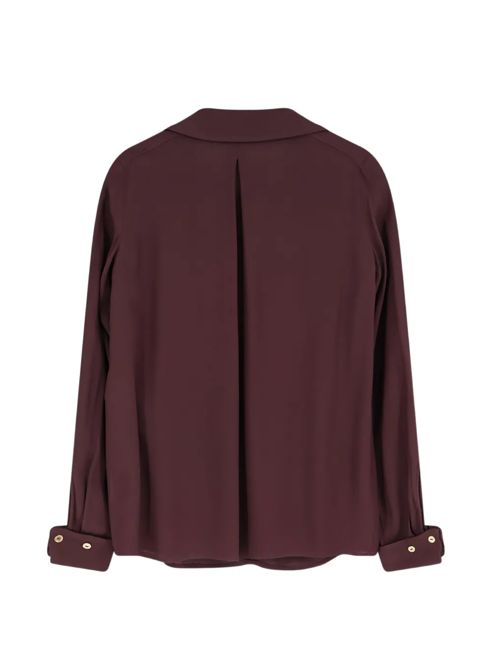 Elisabetta Franchi Blouse met kwastje en kraag Bruin