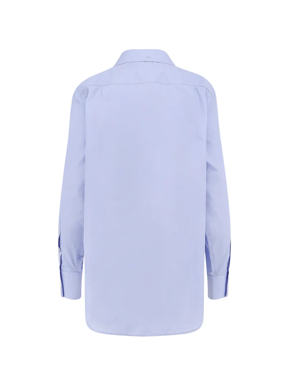 Maison Margiela Button-down blouse met franje Blauw