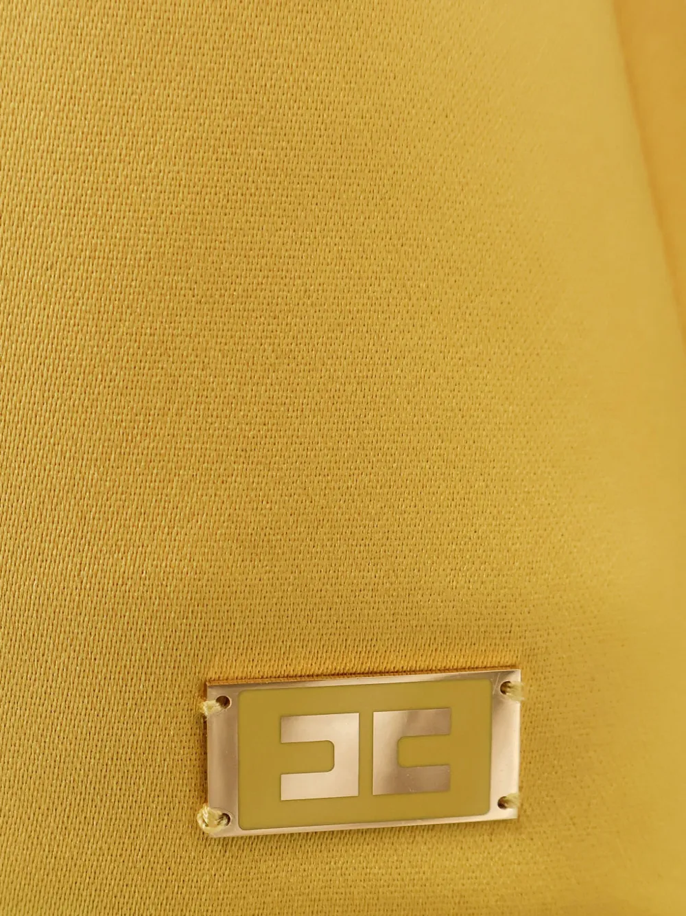 Elisabetta Franchi Mini-jurk met V-hals en bandje Geel