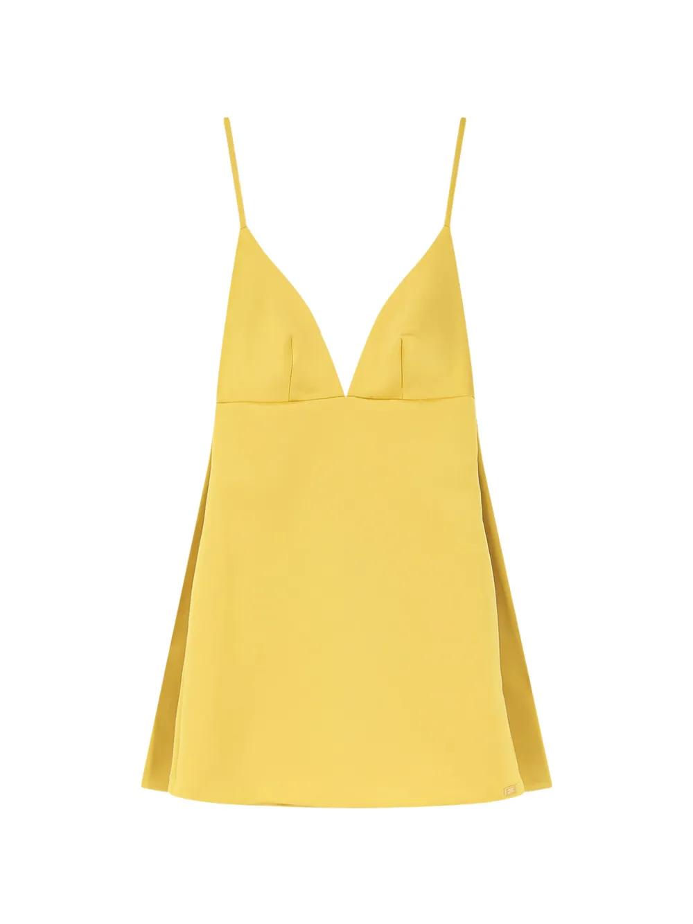 Elisabetta Franchi V-neck strap mini dress - Giallo