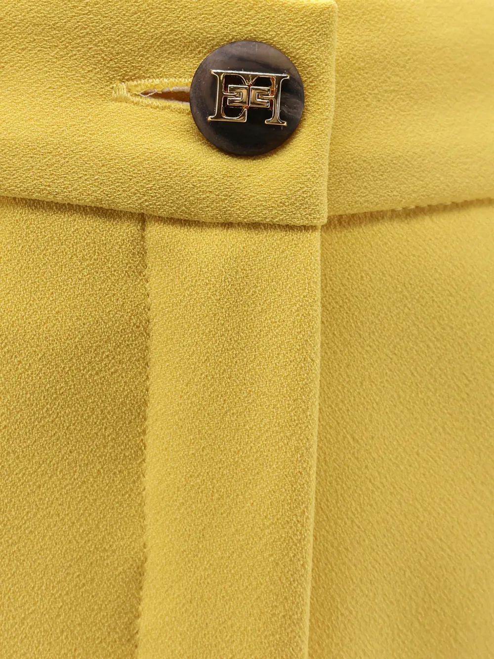  Elisabetta Franchi Buttoned Shorts - Yellow 