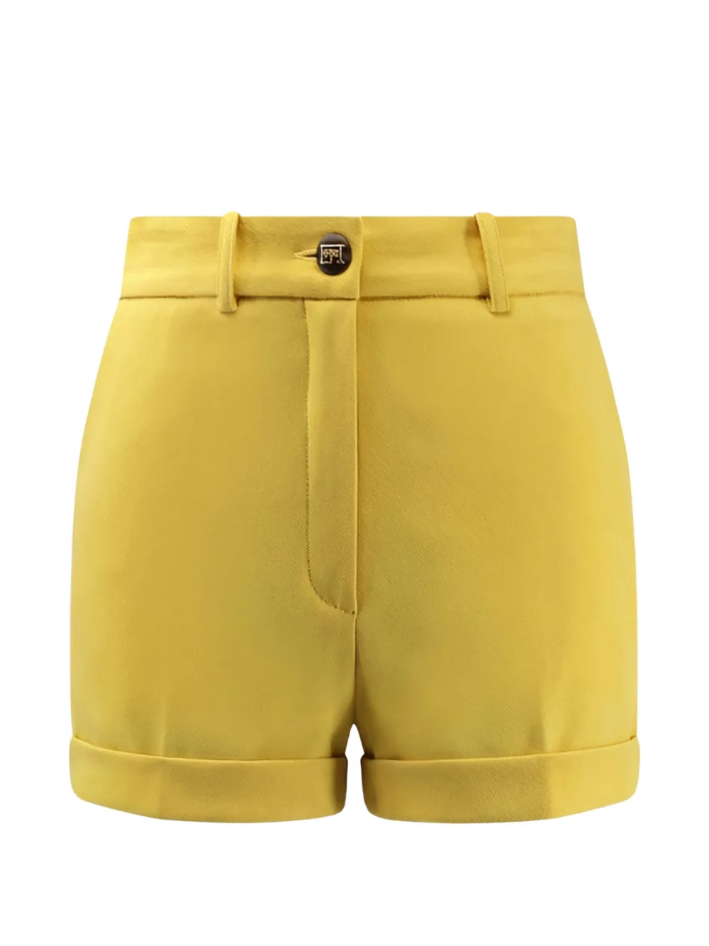 Elisabetta Franchi buttoned shorts - Giallo
