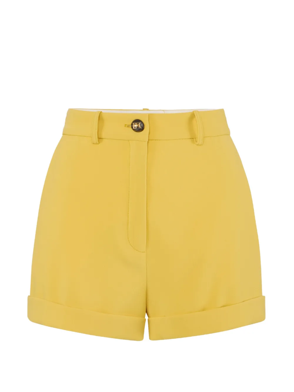 Elisabetta Franchi buttoned shorts - Giallo