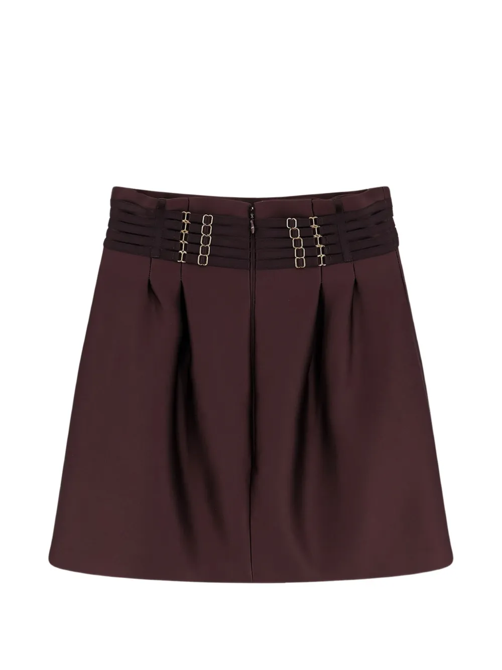Elisabetta Franchi Kokerrok met gesp Bruin
