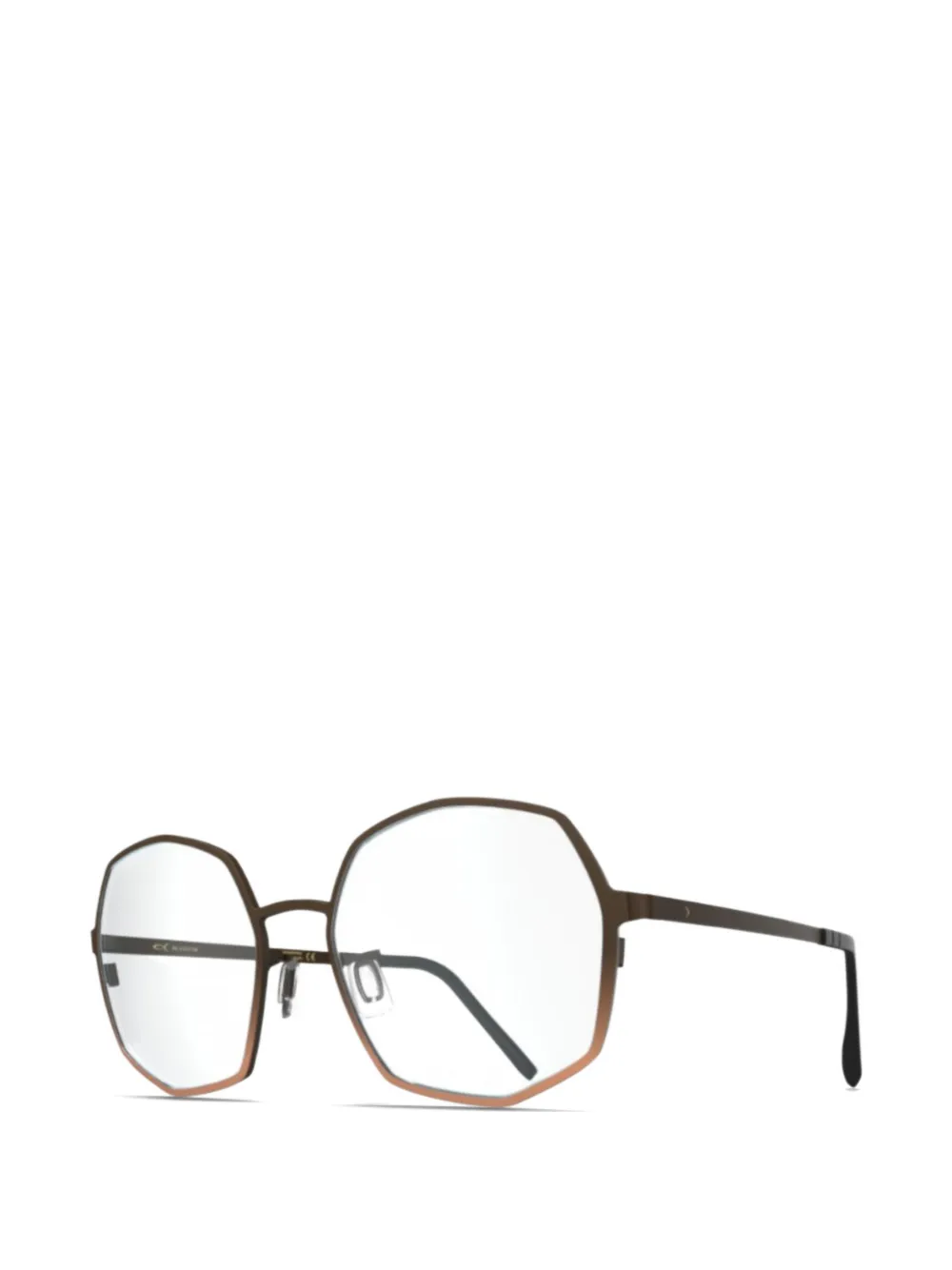  Blackfin Geometric Fame Glasses - Brown 