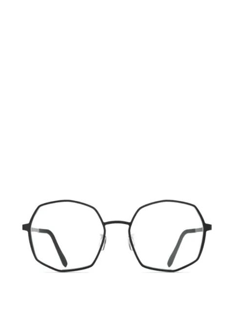 Blackfin geometric sable frame glasses
