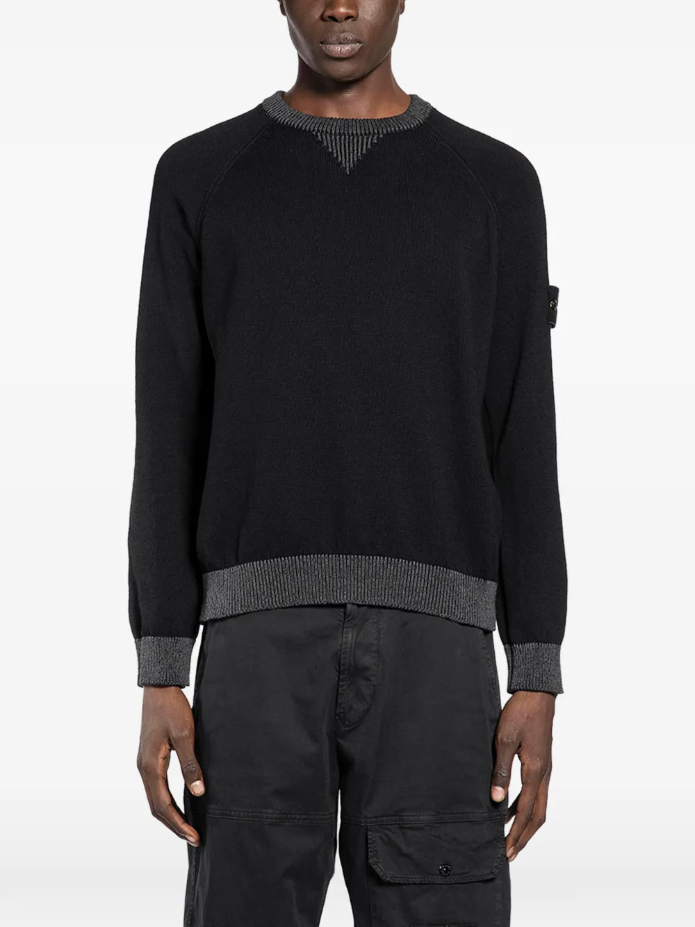 Stone Island crew-neck sweater - Black
