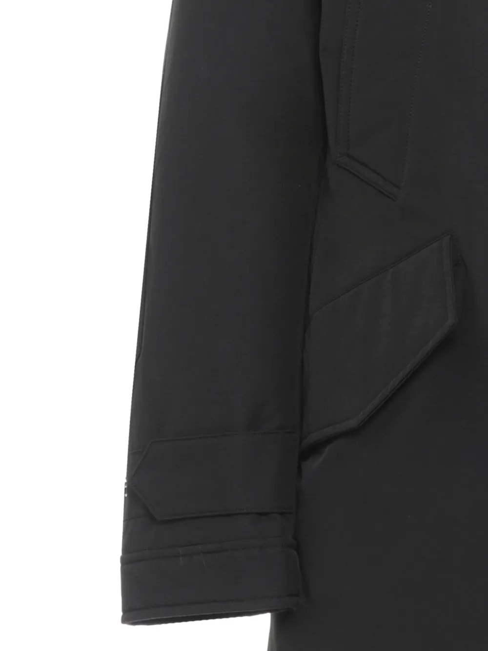  Woolrich Logo-detail Coat - Black 