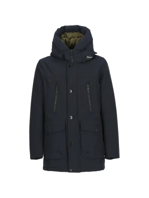 Woolrich logo-patch hooded parka