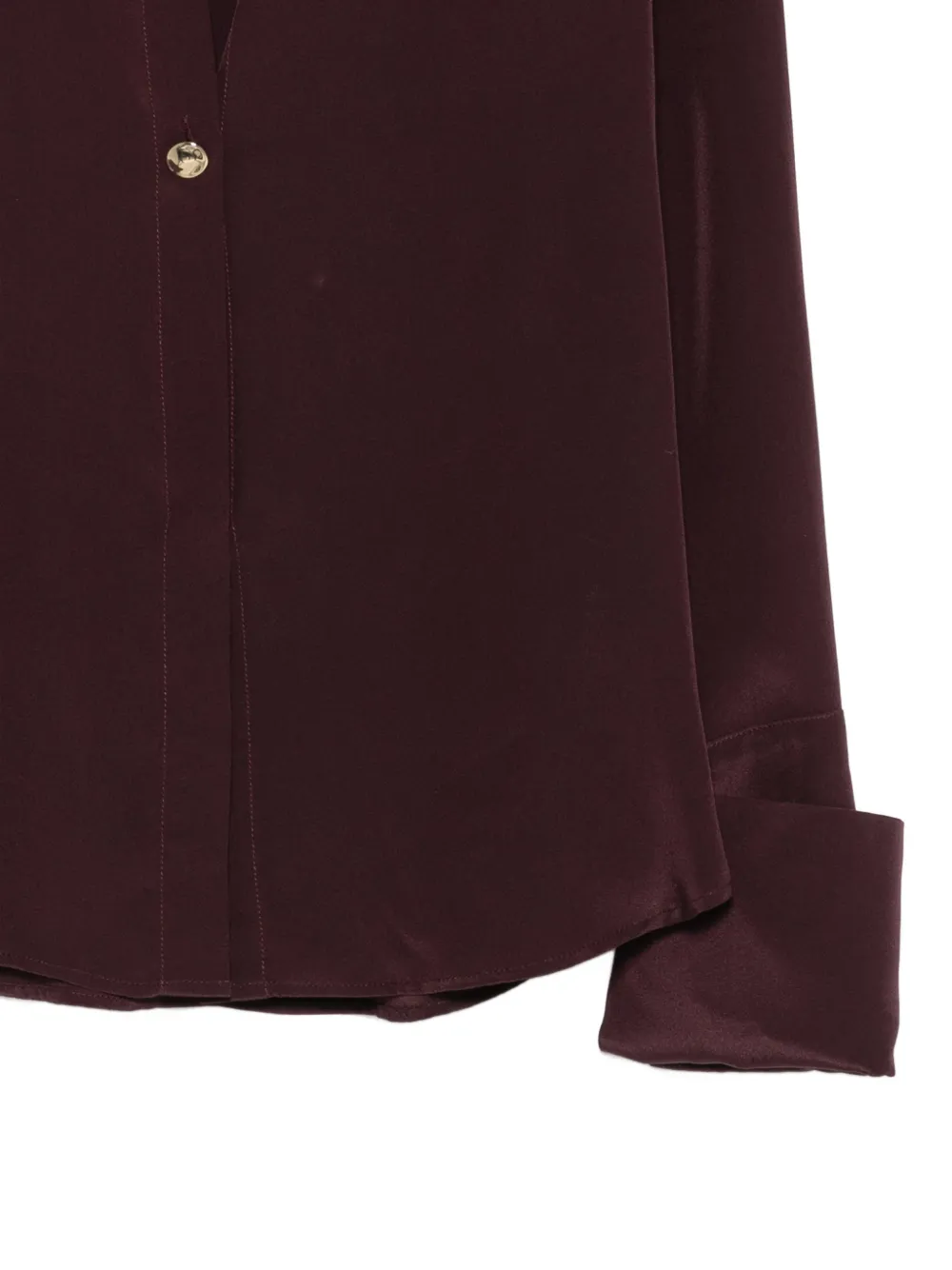 Liviana Conti Blouse met V-hals en wijde cuffs Rood