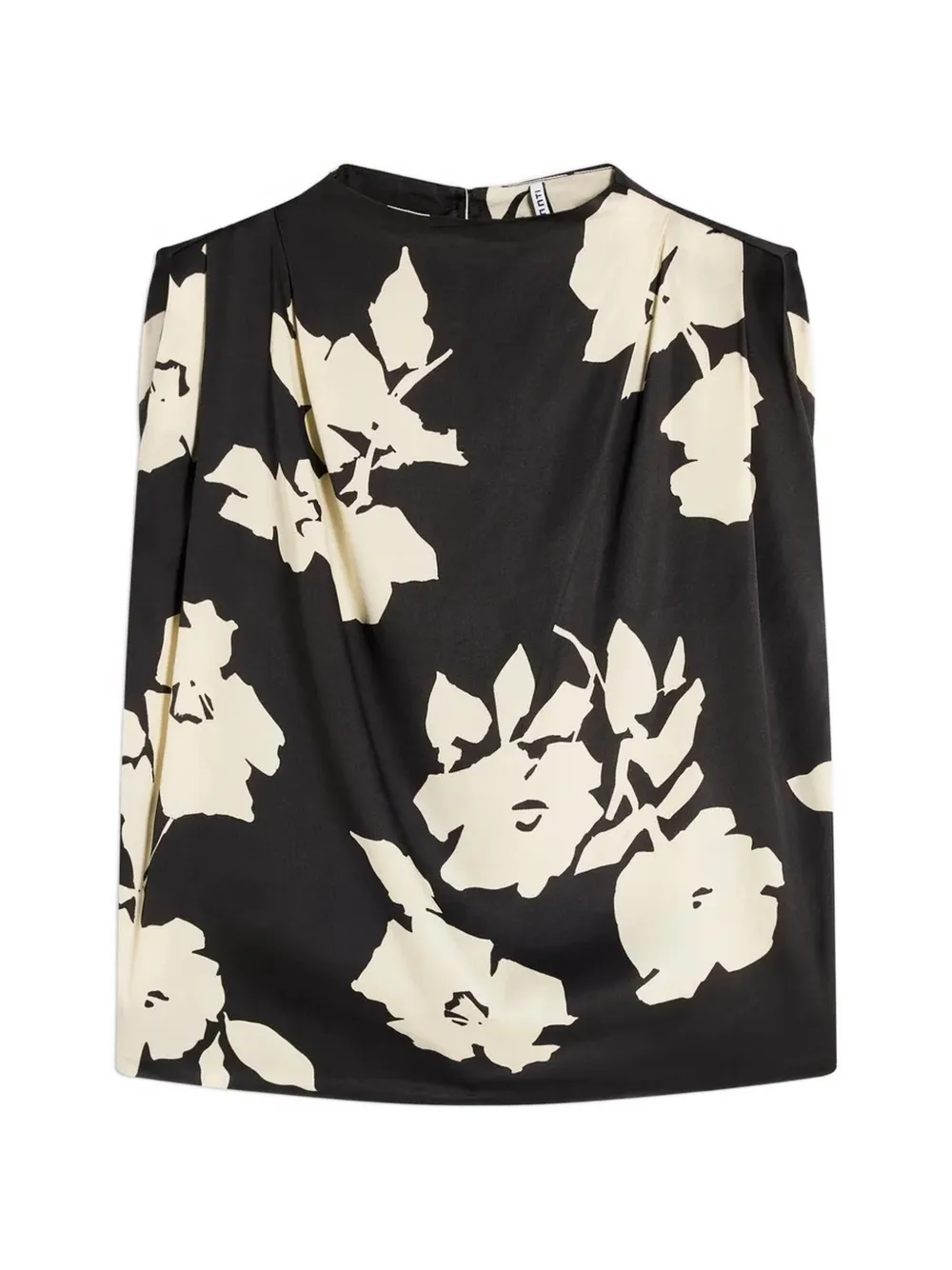 Liviana Conti floral-print sleeveless top - Nero