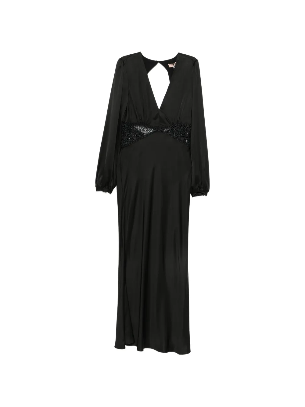 TWINSET Abito lungo con scollatura posteriore - Nero