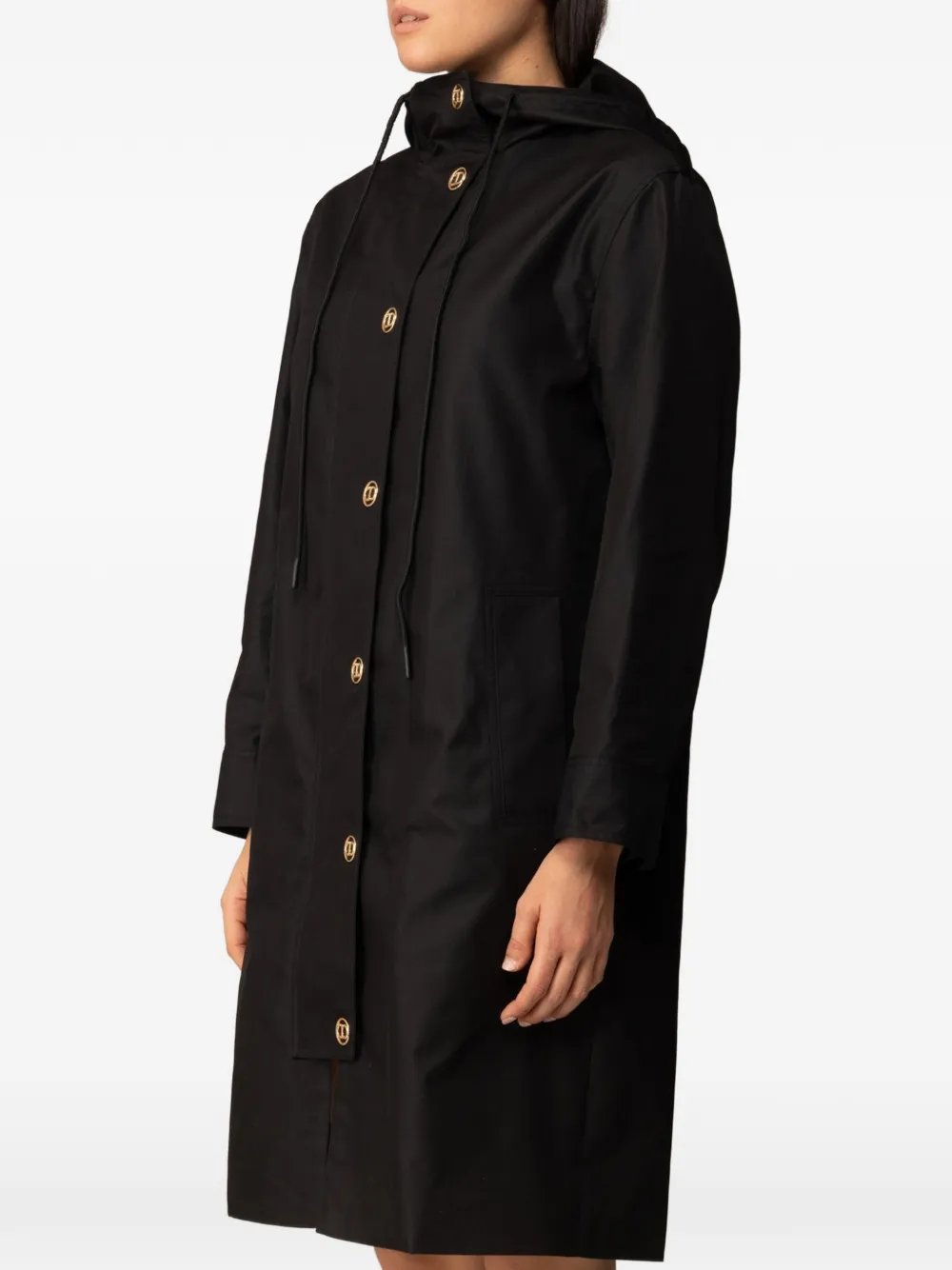 TWINSET Trenchcoat met capuchon Zwart