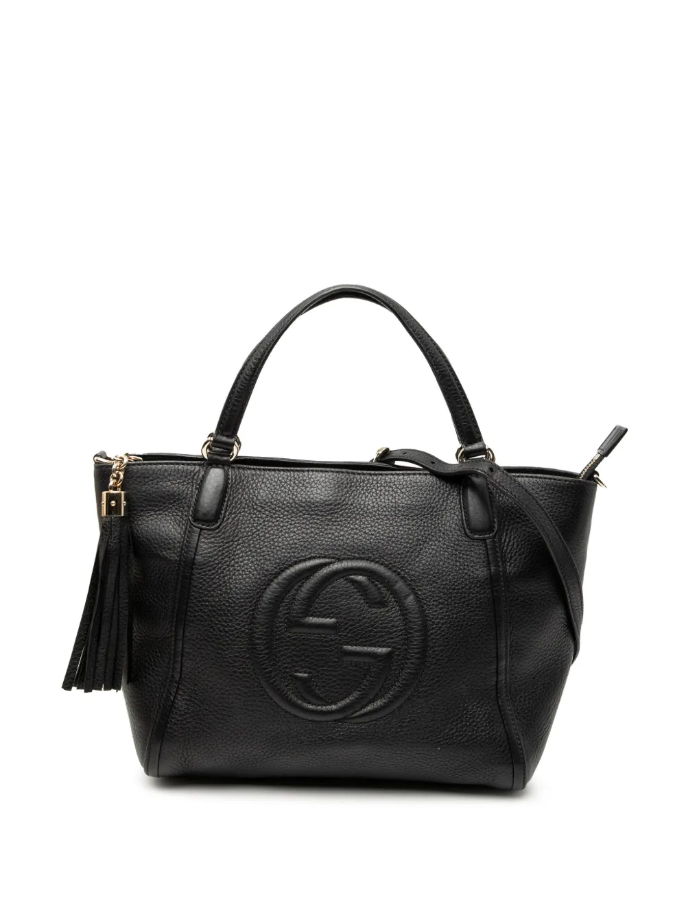 Gucci Pre-Owned 2000-2015 Small Pebbled Leather Soho Cellarius satchel – Black