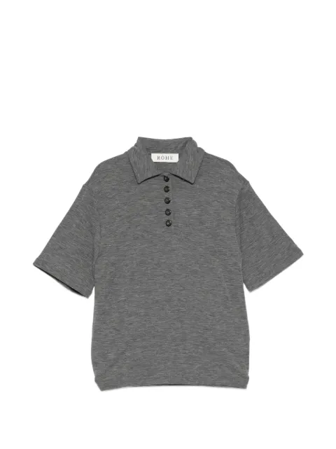 Róhe playera tipo polo tejida