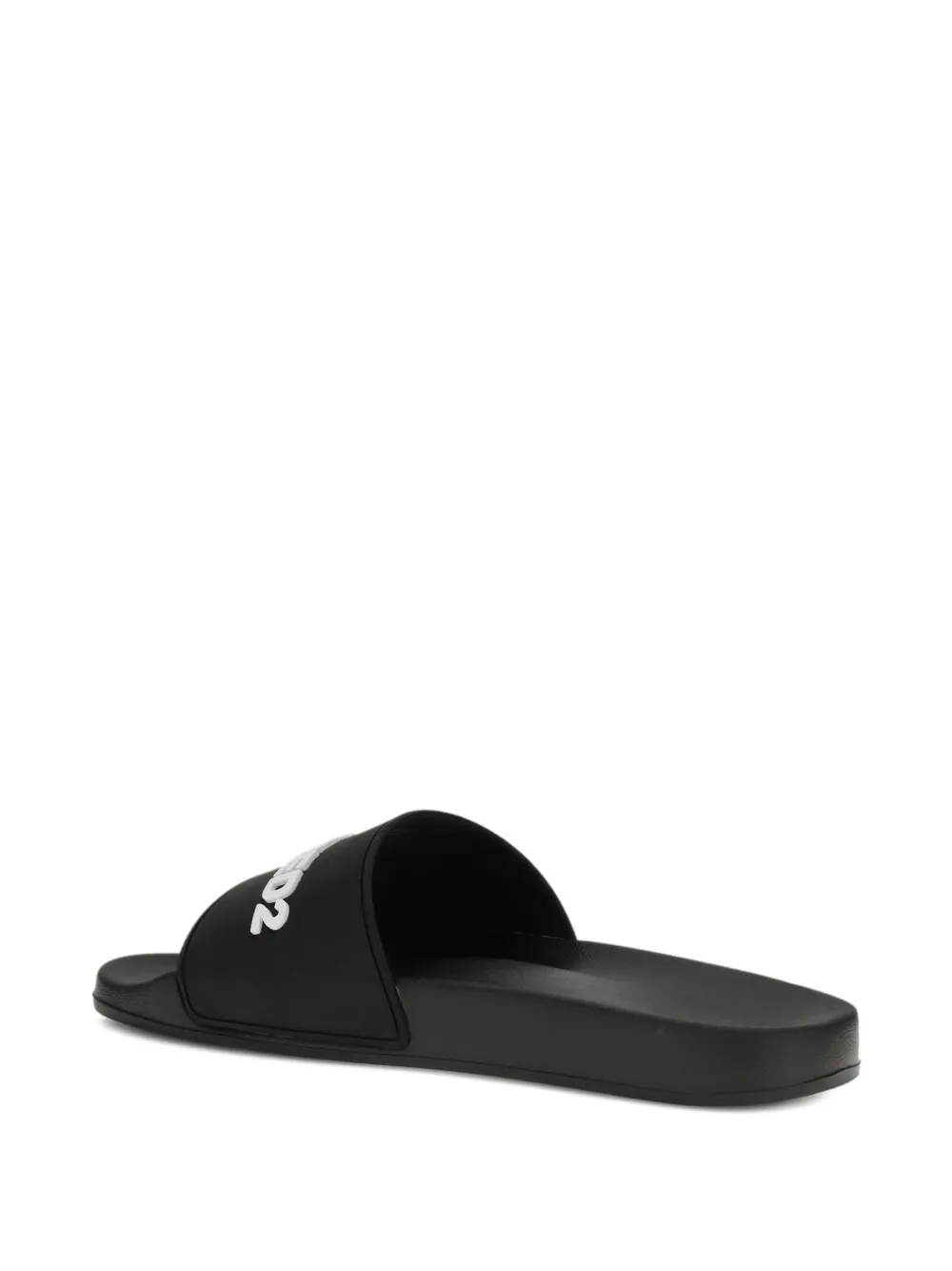 DSQUARED2 logo slides Zwart