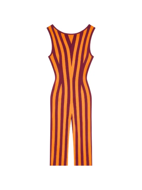 DRIES VAN NOTEN jumpsuit tejido con motivo de rayas